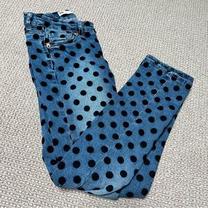 Levi’s polka dot 711 skinny adjustable waist jeans - 8